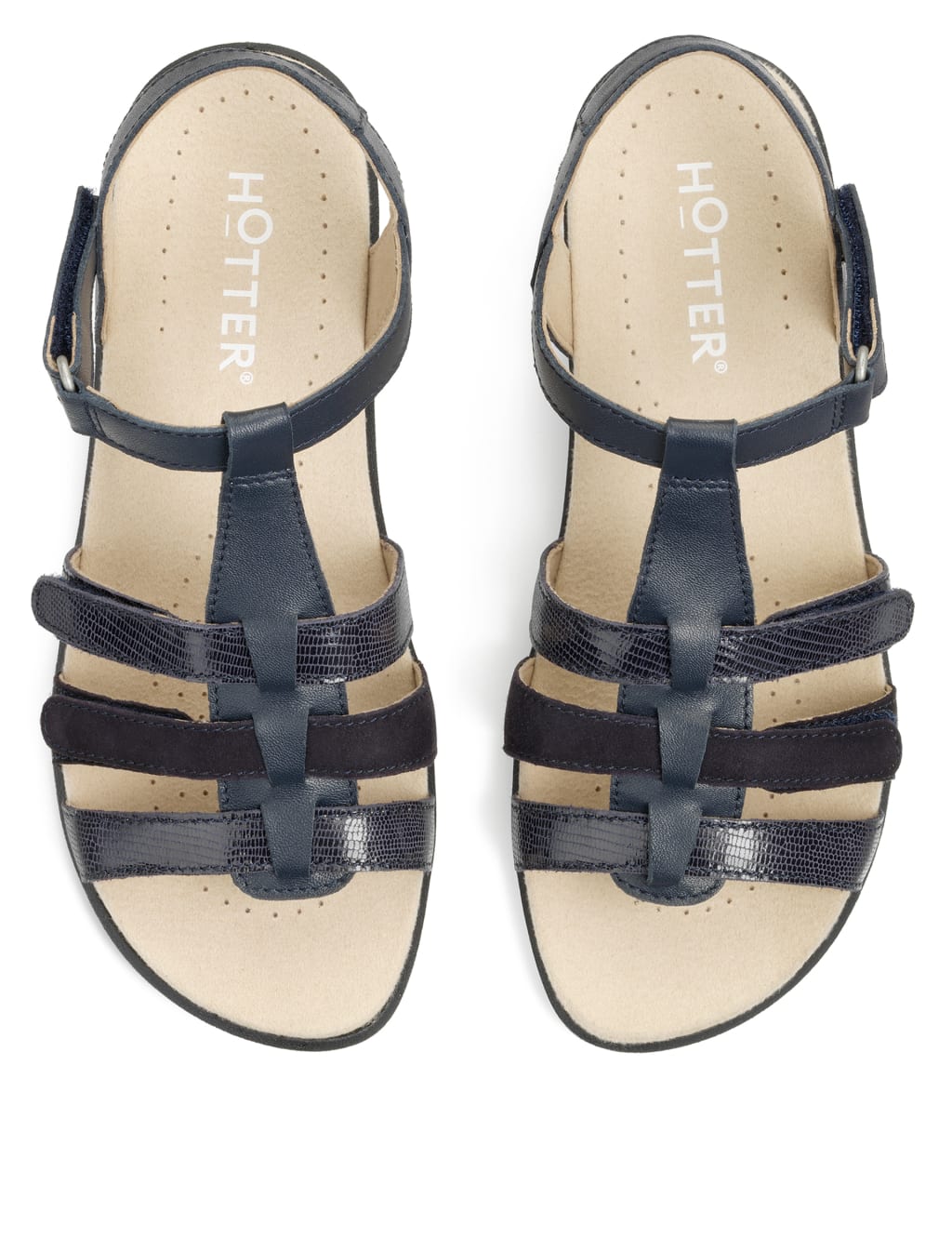 Sol Leather Ankle Strap Gladiator Sandals Hotter M S