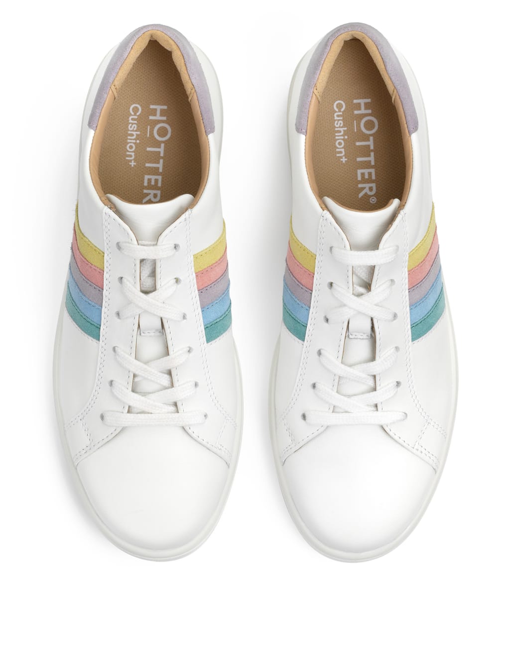 Switch Leather Lace Up Side Detail Trainers 2 of 4