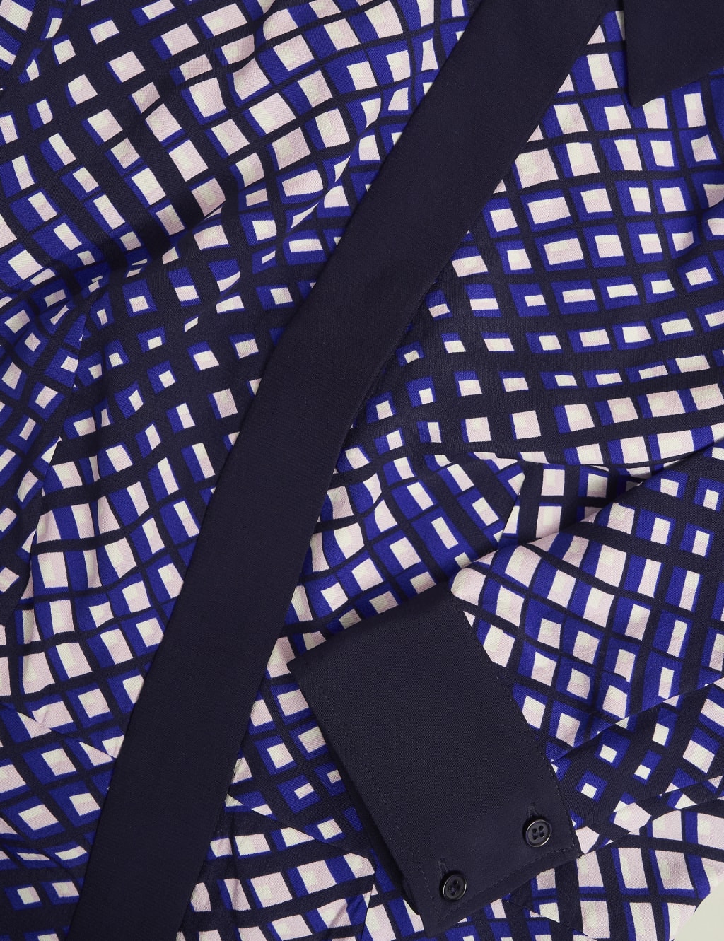 Checked Collared Midaxi Shirt Dress 7 of 7