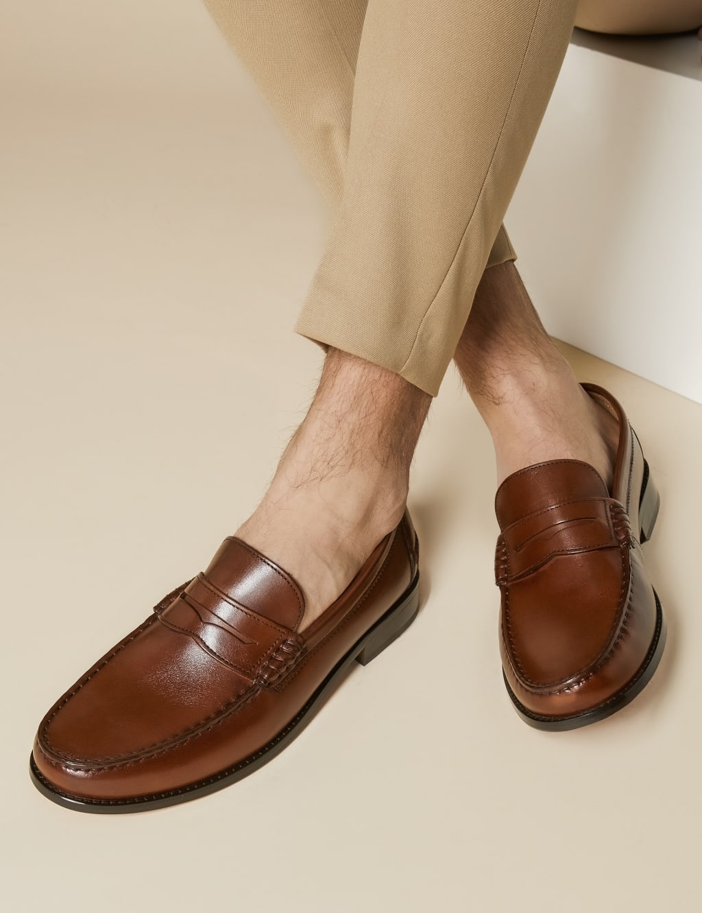Leather Slip On Loafers Jones Bootmaker M S