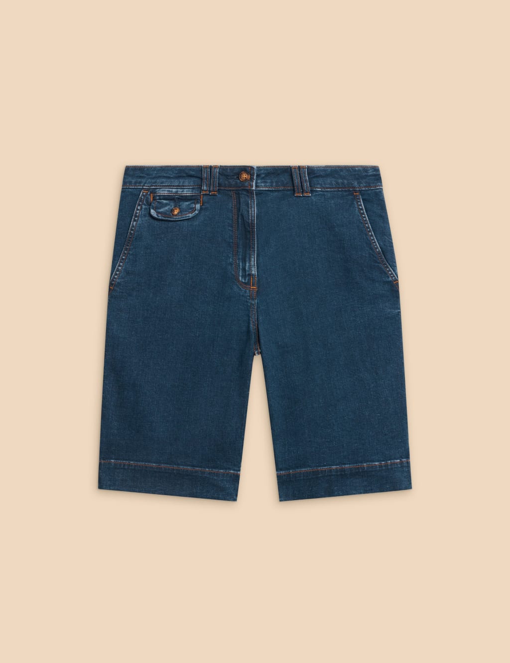 Cotton Rich Denim Shorts 2 of 6