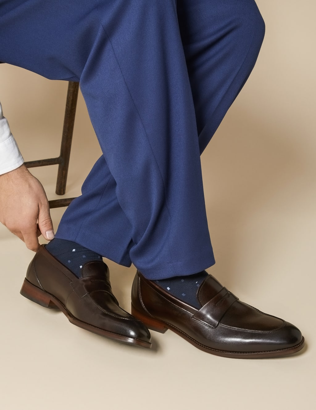 Leather Slip-On Loafers 1 of 7