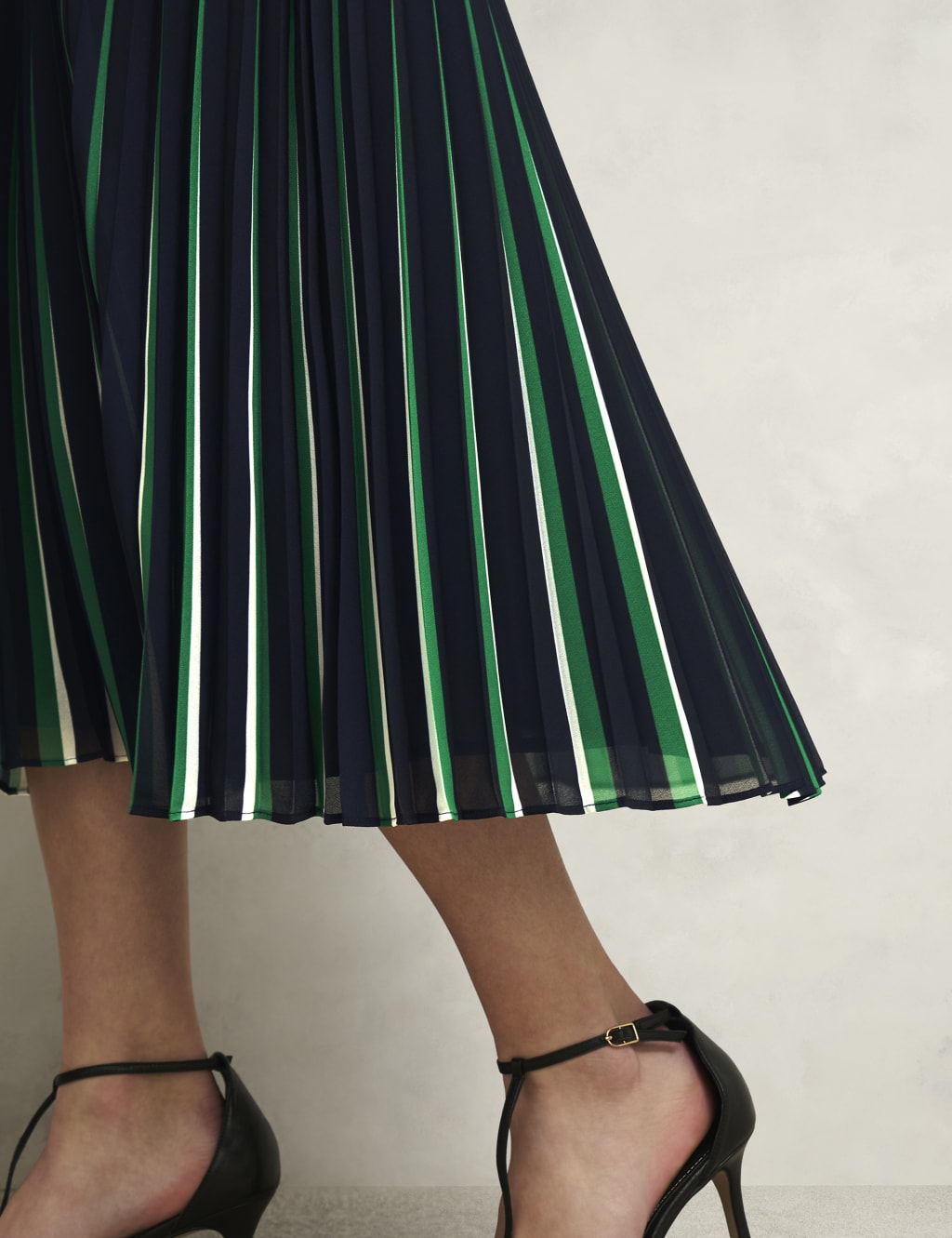 Striped Midi A-Line Skirt 7 of 10