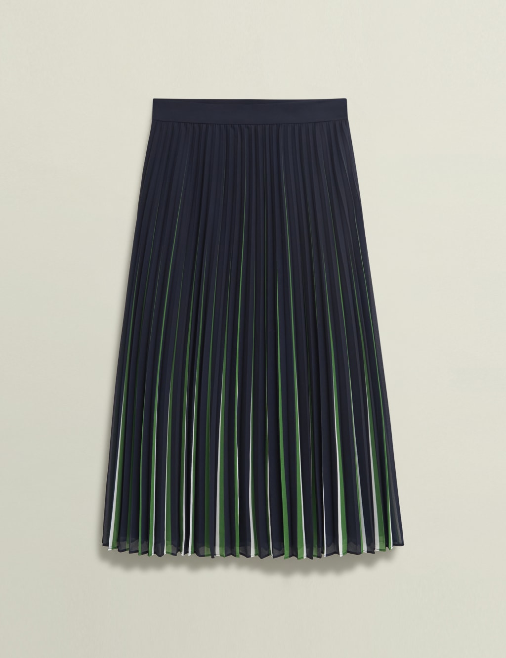 Striped Midi A-Line Skirt 2 of 10