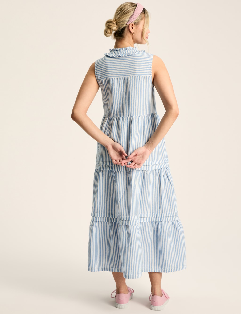 M and s striped dress outlet