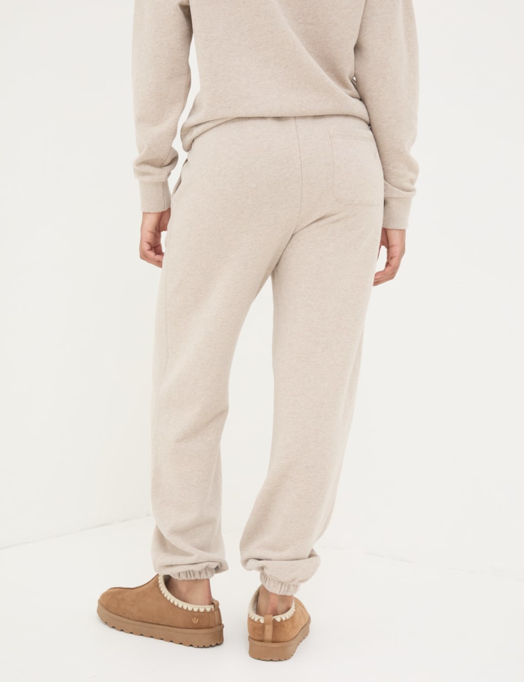 Pure Cotton Cropped Joggers