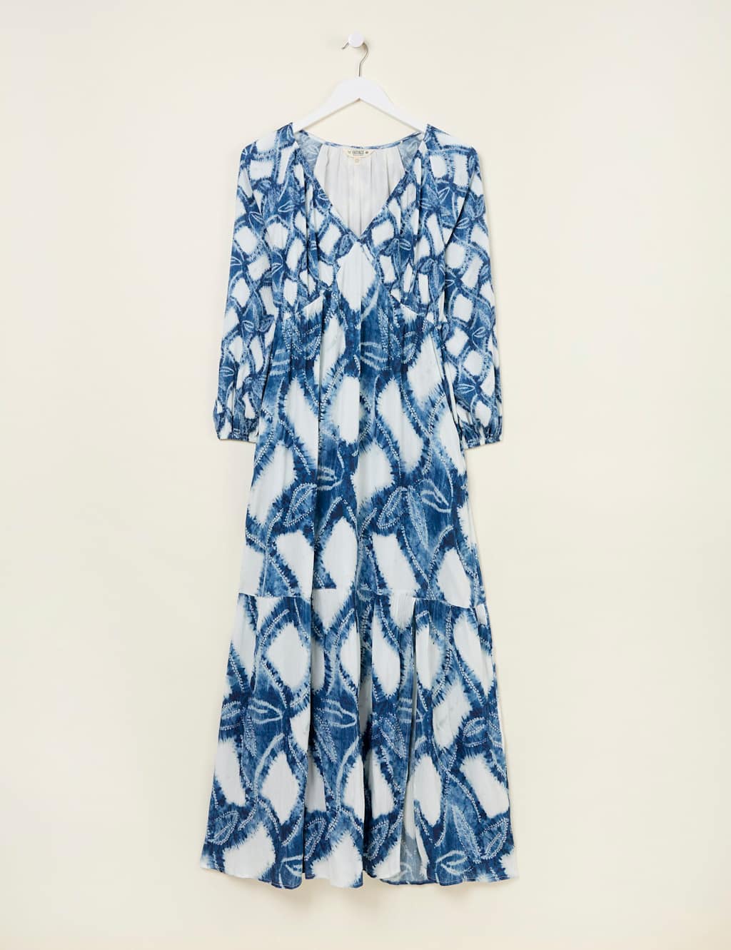 Printed V-Neck Maxi Tiered Dress 2 of 6