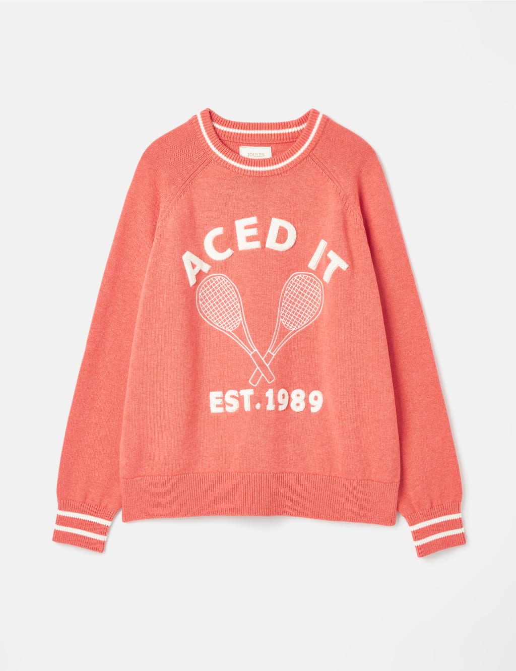 Pure Cotton Slogan Crew Neck Jumper 2 of 6