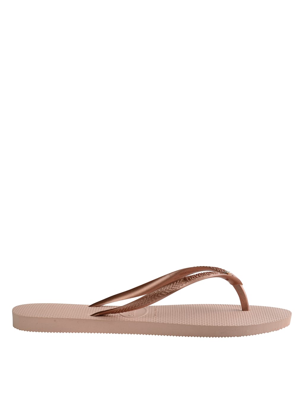 Metallic Crystal Detail Flip Flops 4 of 4