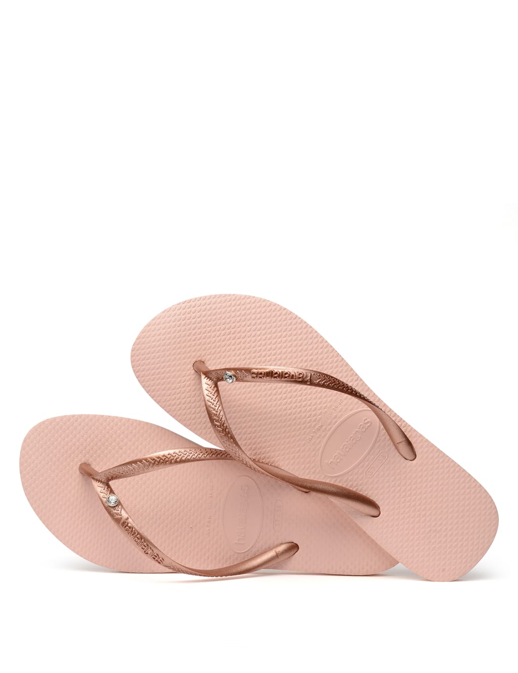 Metallic Crystal Detail Flip Flops 2 of 4