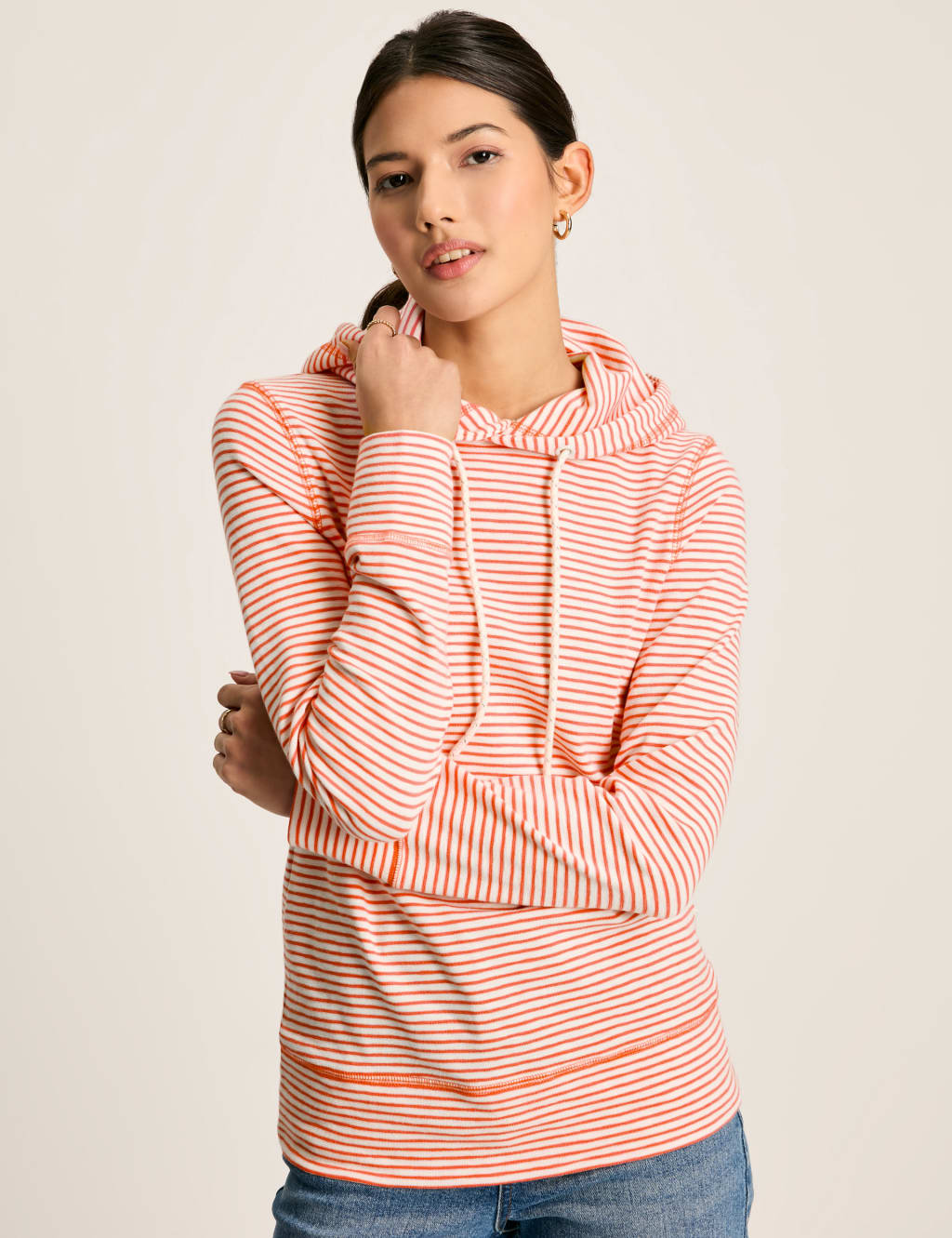 Womens striped hoodie best sale