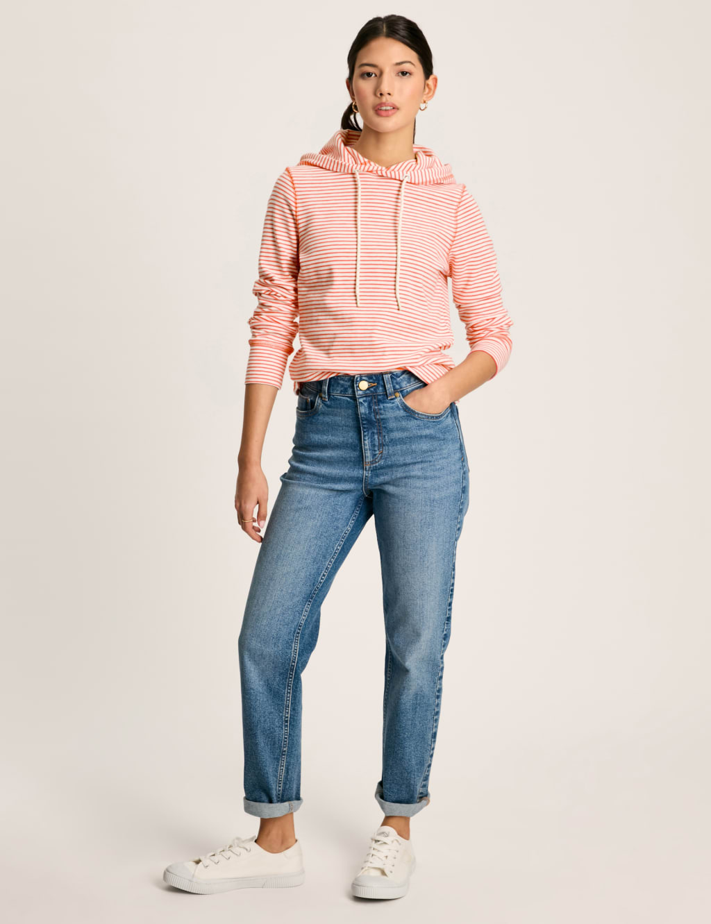 Cotton Rich Striped Hoodie 3 of 7