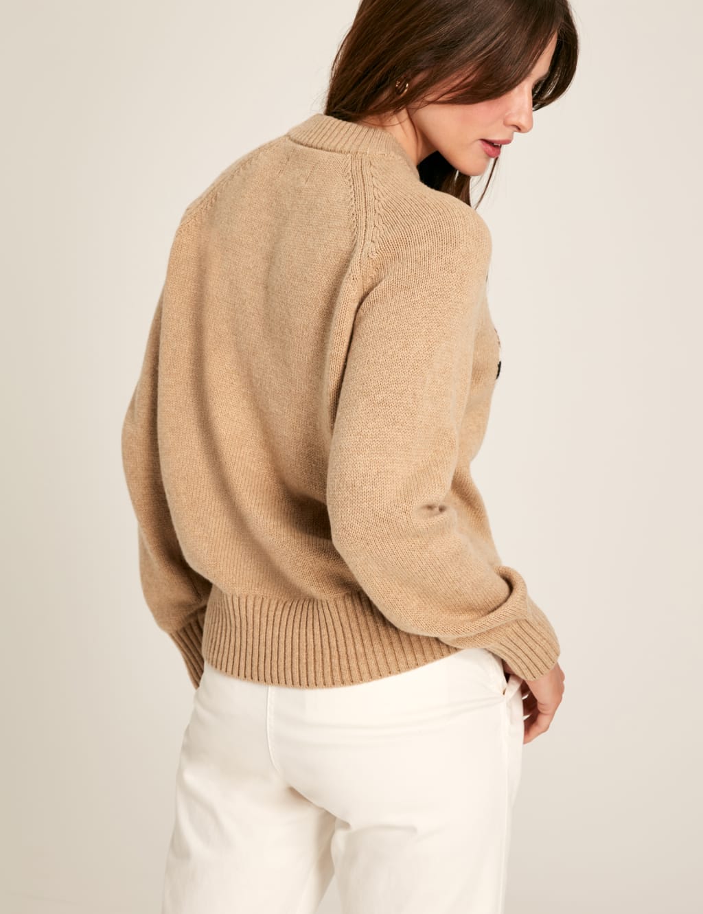 Cotton Rich Dog Round Neck Jumper with Wool 4 of 7