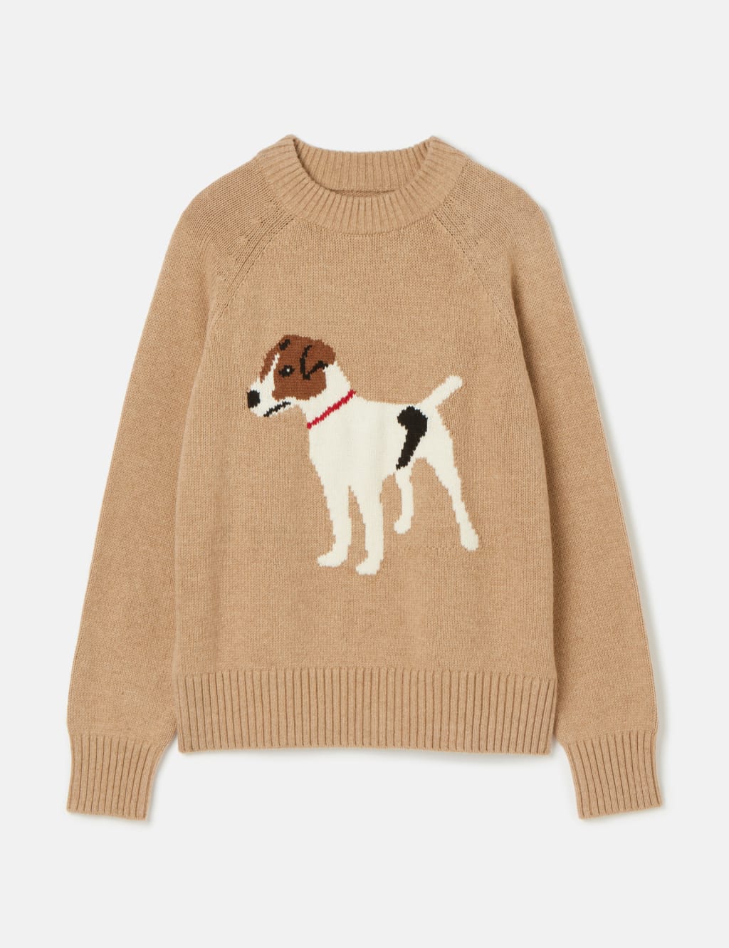 Cotton Rich Dog Round Neck Jumper with Wool 2 of 7
