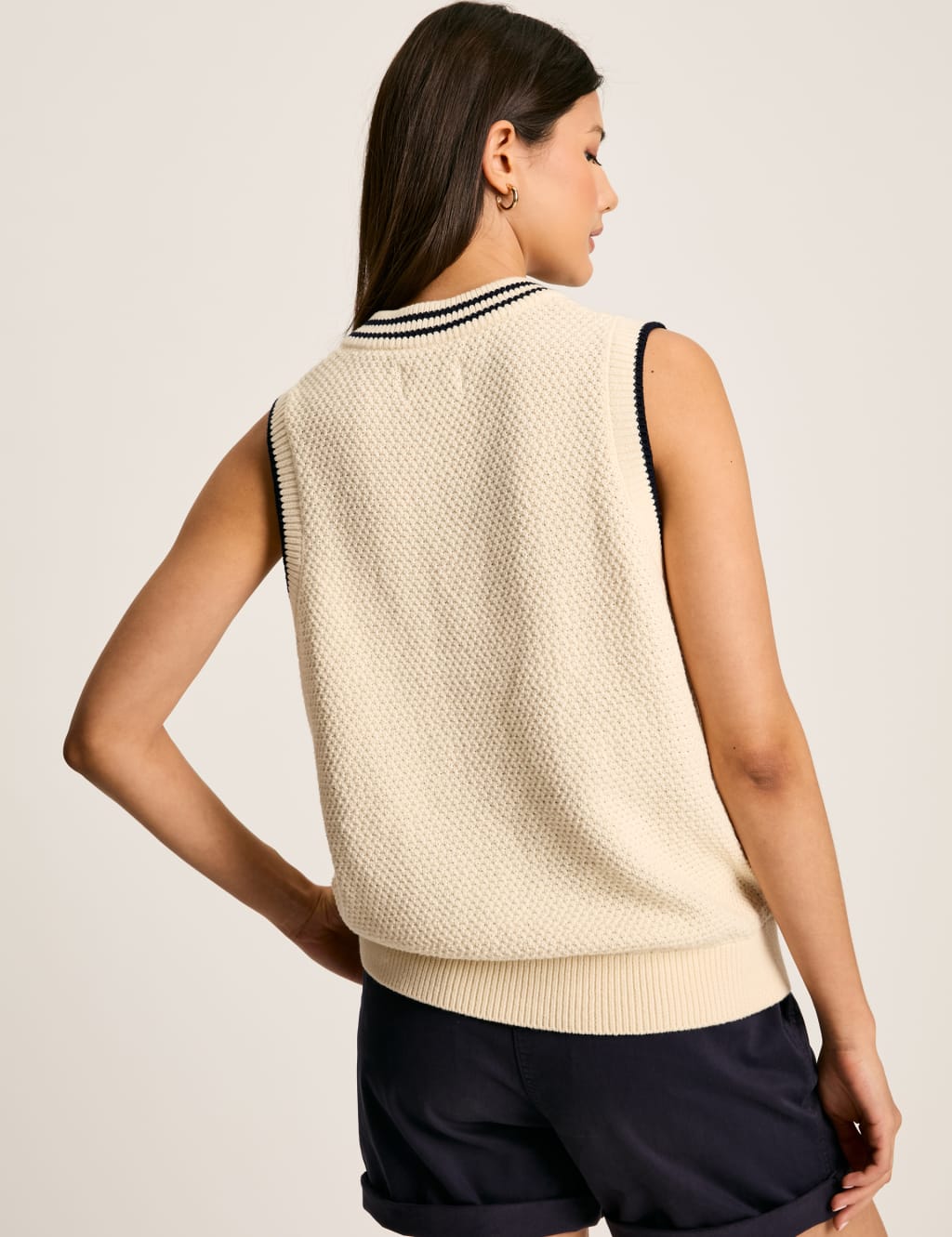 Pure Cotton Cable Knit V-Neck Knitted Vest 4 of 5