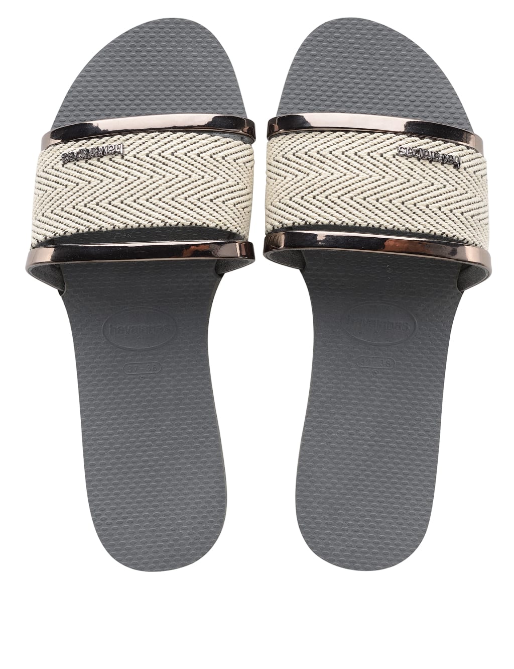 Woven Metallic Flip Flops 3 of 7