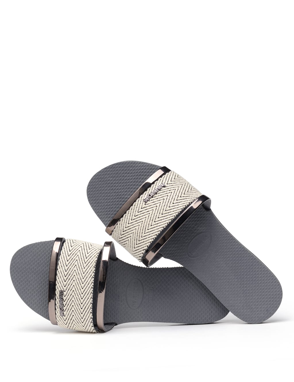 Woven Metallic Flip Flops 2 of 7