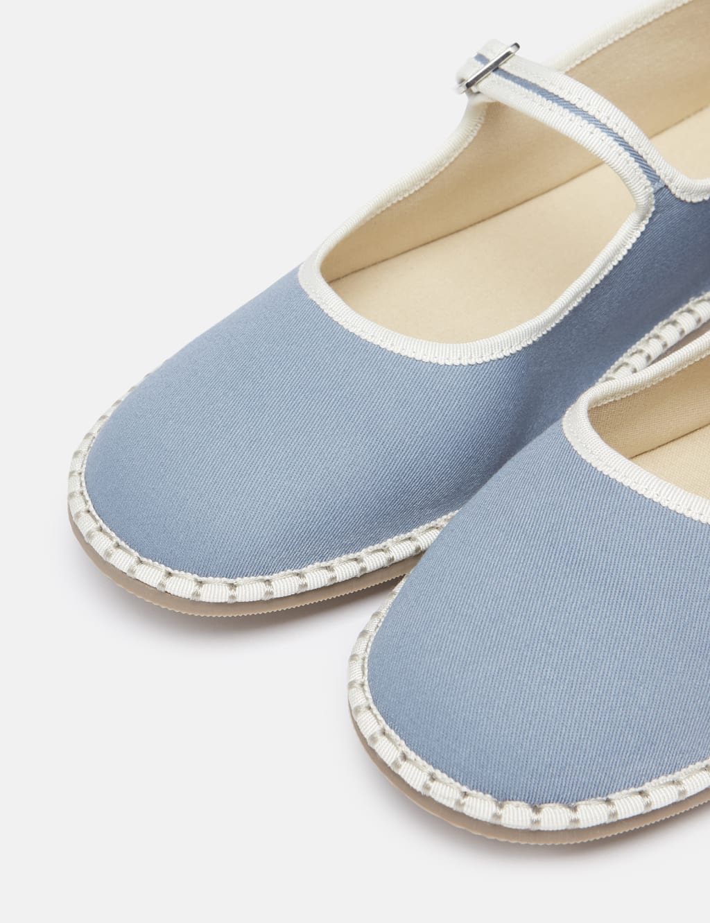 Canvas Flat Mary Jane Pumps 4 of 5
