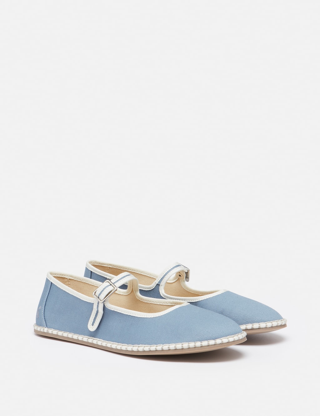 Canvas Flat Mary Jane Pumps 2 of 5