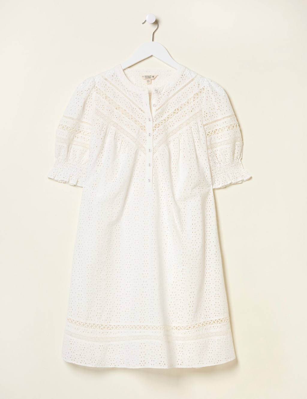 Broderie Mini Shift Dress 2 of 6
