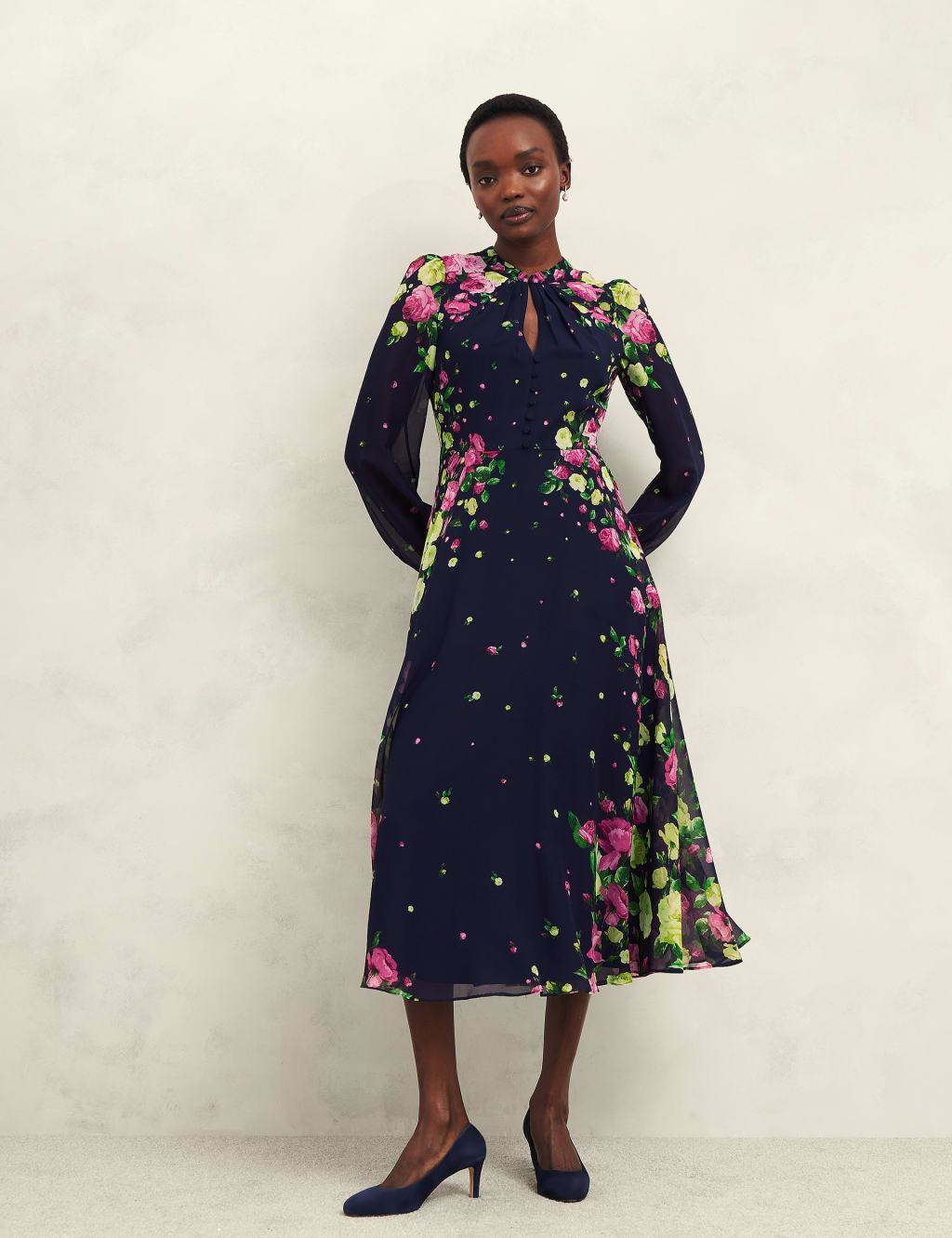 M&s silk dress outlet