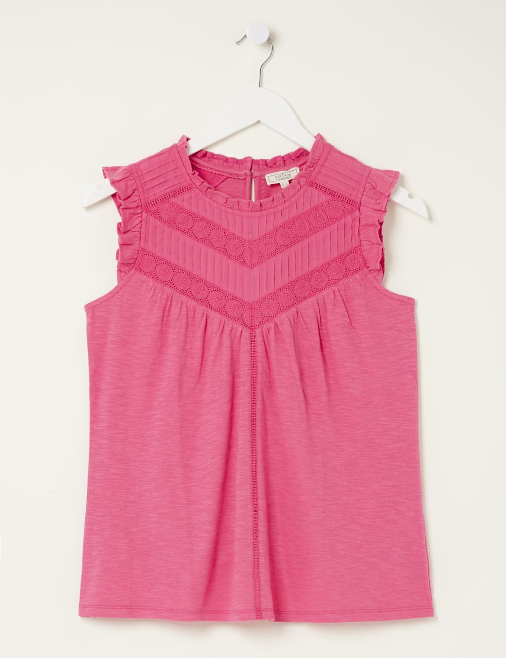 Cotton Modal Blend Embroidered vest Top 2 of 5