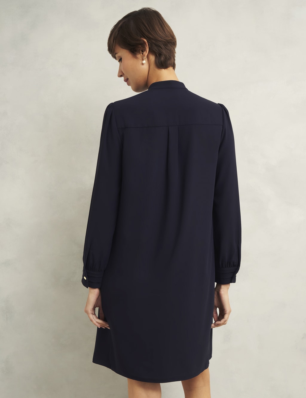 Button Detail Knee Length Shift Dress 4 of 5