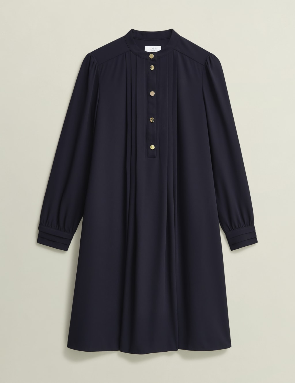 Button Detail Knee Length Shift Dress 2 of 5