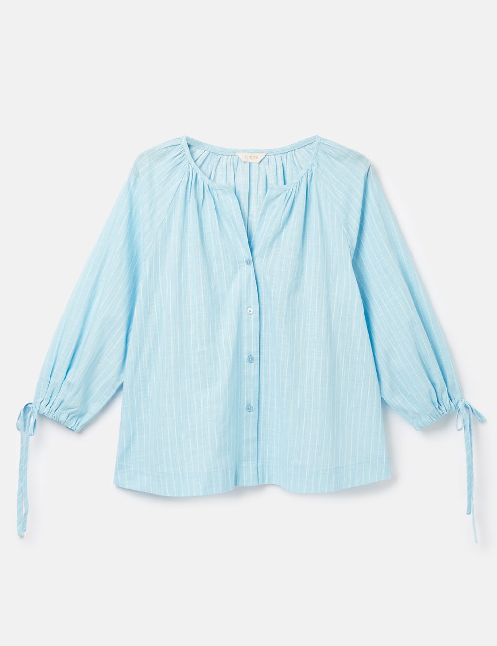 Pure Cotton Striped Notch Neck Blouse 2 of 5
