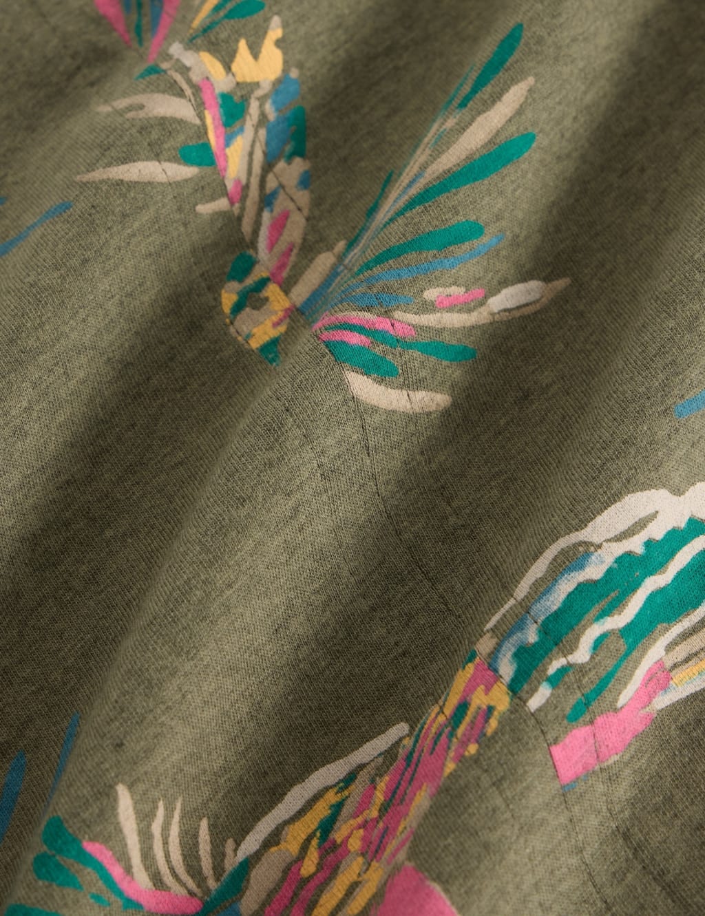 Pure Cotton Bird Print T-Shirt 3 of 8