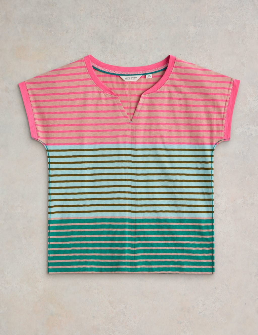 Pure Cotton Striped T-Shirt 2 of 7