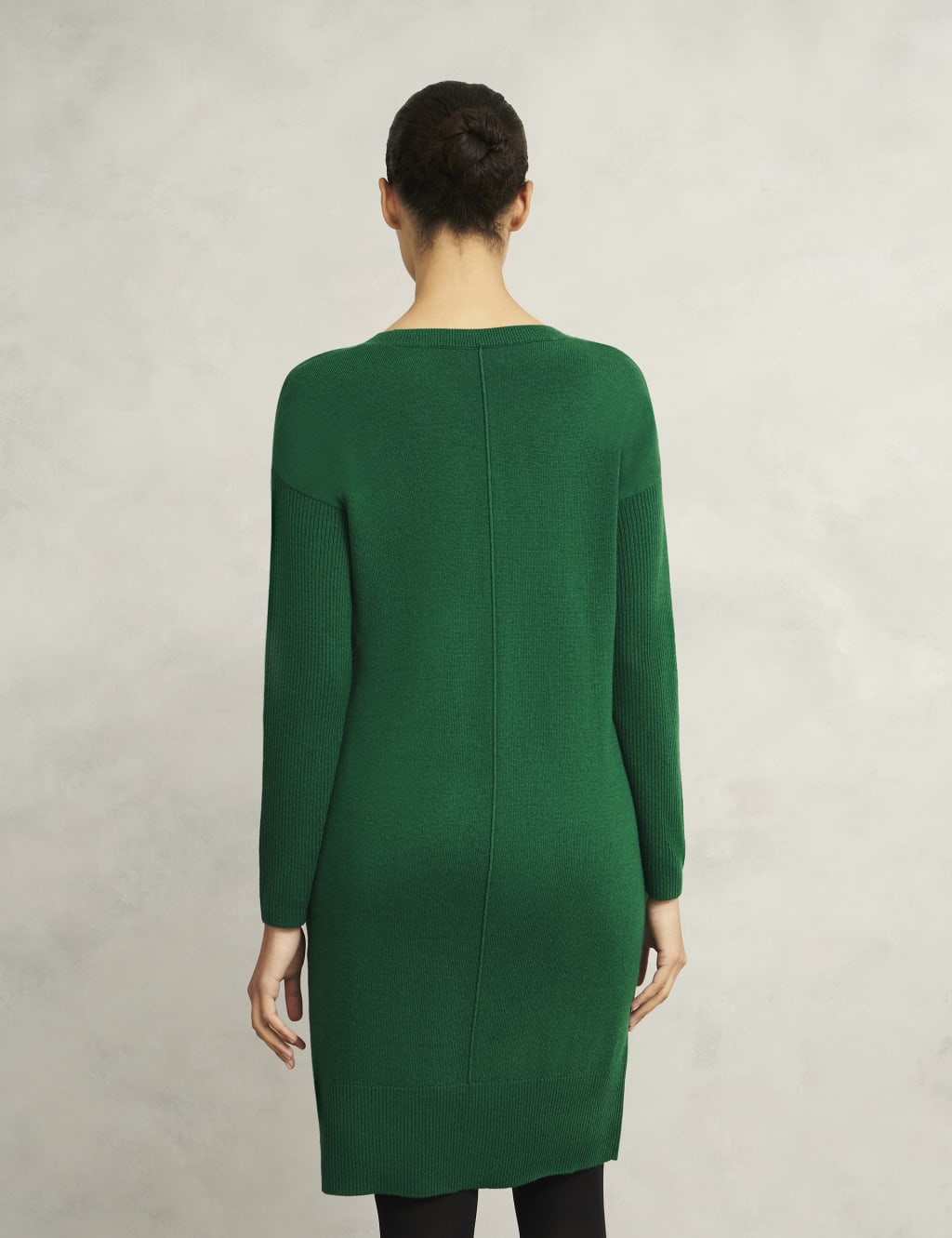 Merino Wool Blend Knitted Shift Dress 4 of 7