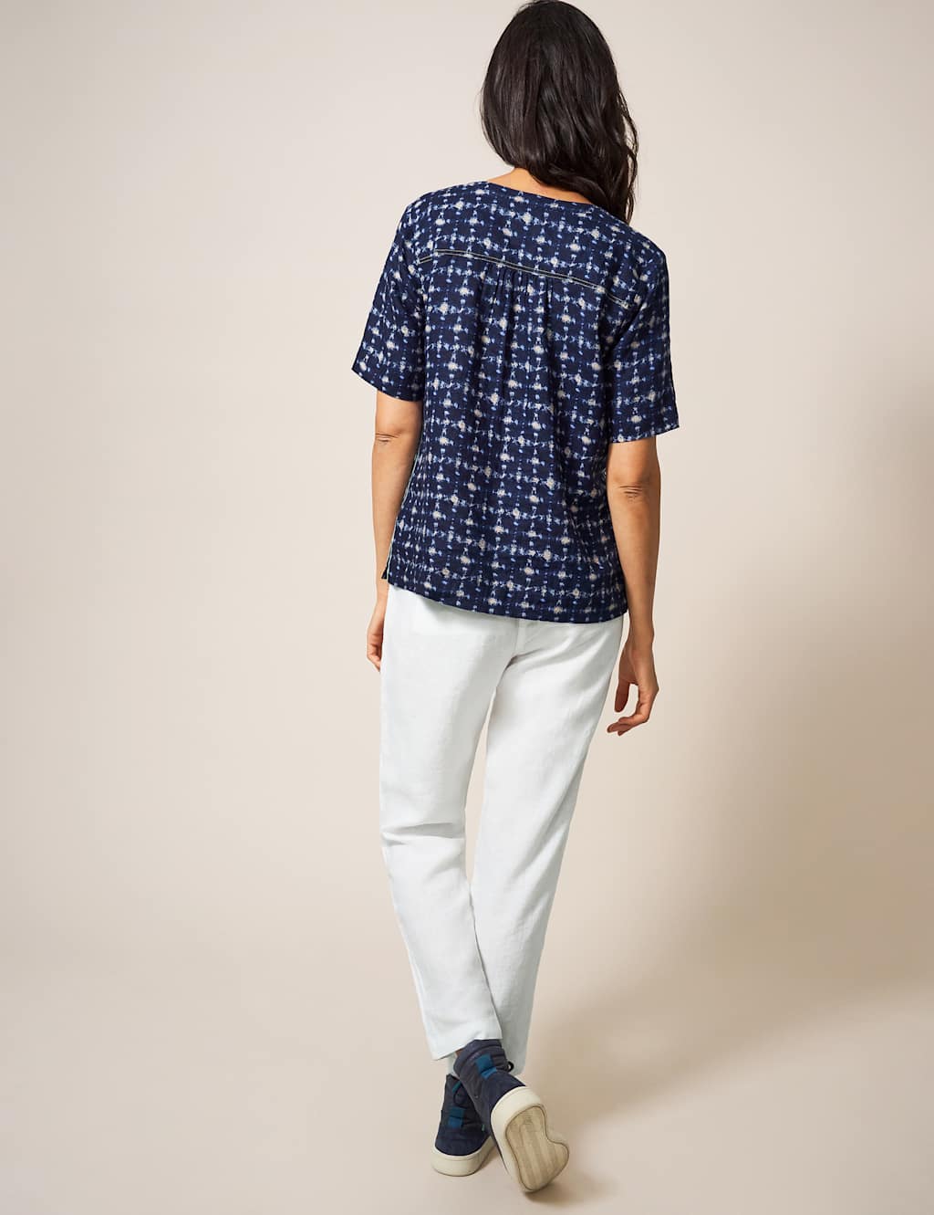 Pure Linen Tapered Trousers 5 of 6