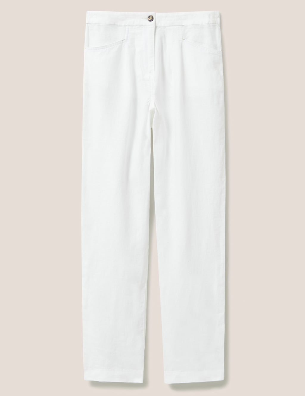 Pure Linen Tapered Trousers 2 of 6