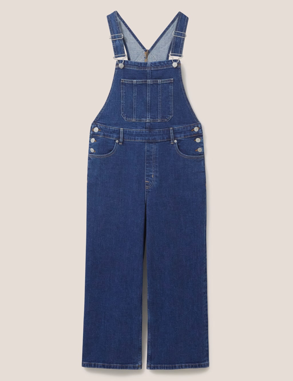 Denim Wide Leg Dungarees 2 of 6
