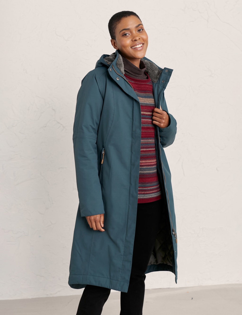 Waterproof Longline Coat Seasalt Cornwall M S