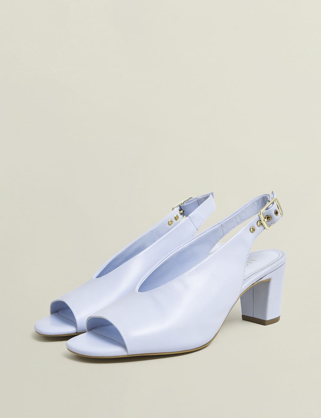 Leather Ankle Strap Block Heel Sandals 4 of 6