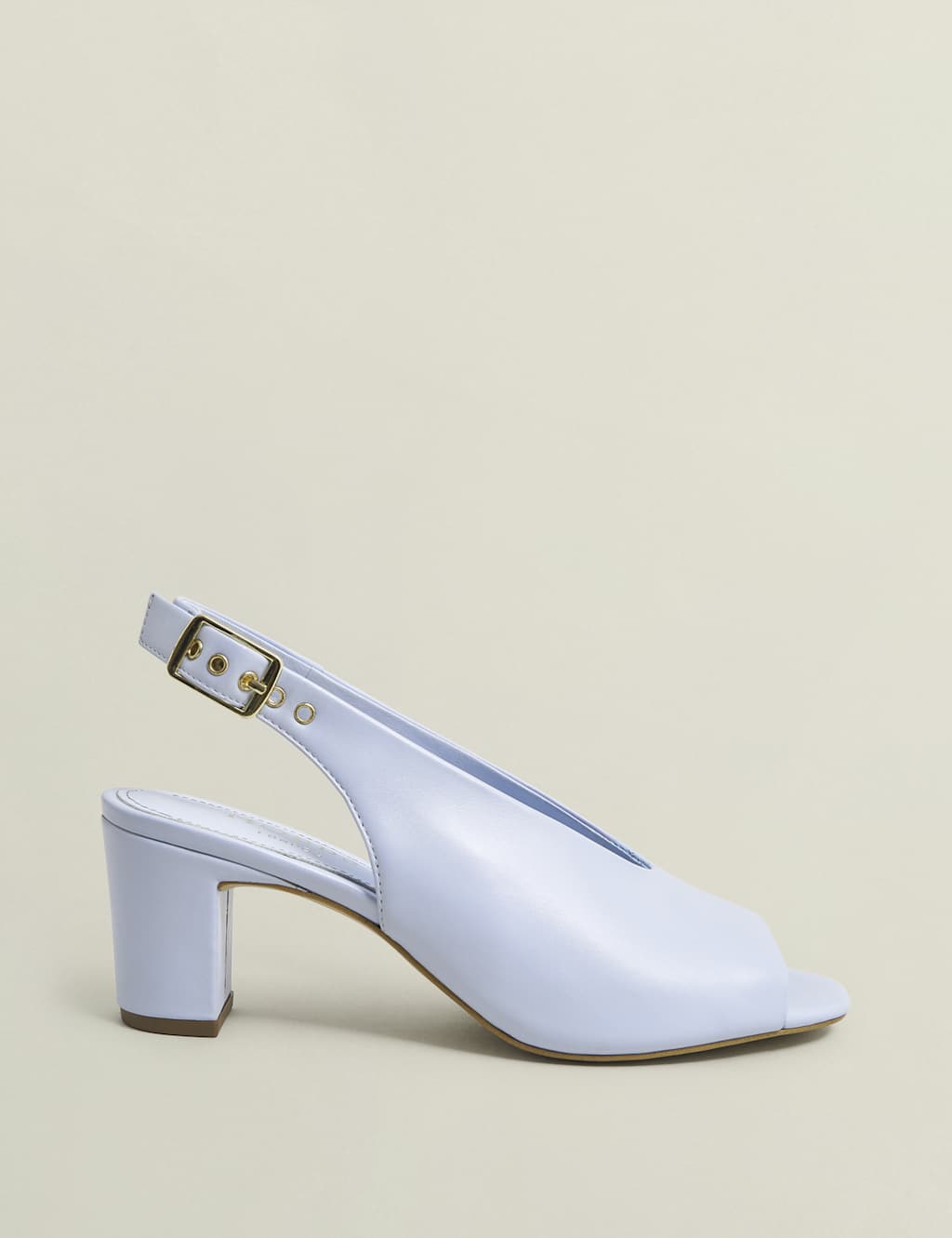Leather Ankle Strap Block Heel Sandals 2 of 6
