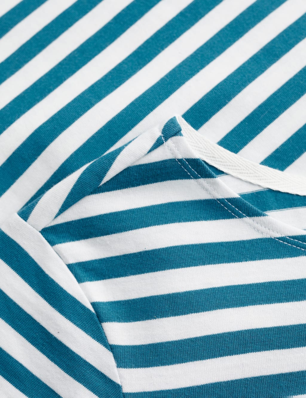 Organic Cotton Striped Crew Neck T-Shirt 5 of 5