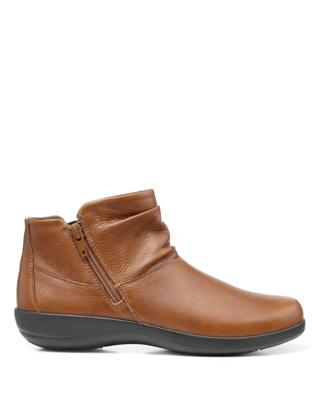Leather Flat Ankle Boots 1 of 4