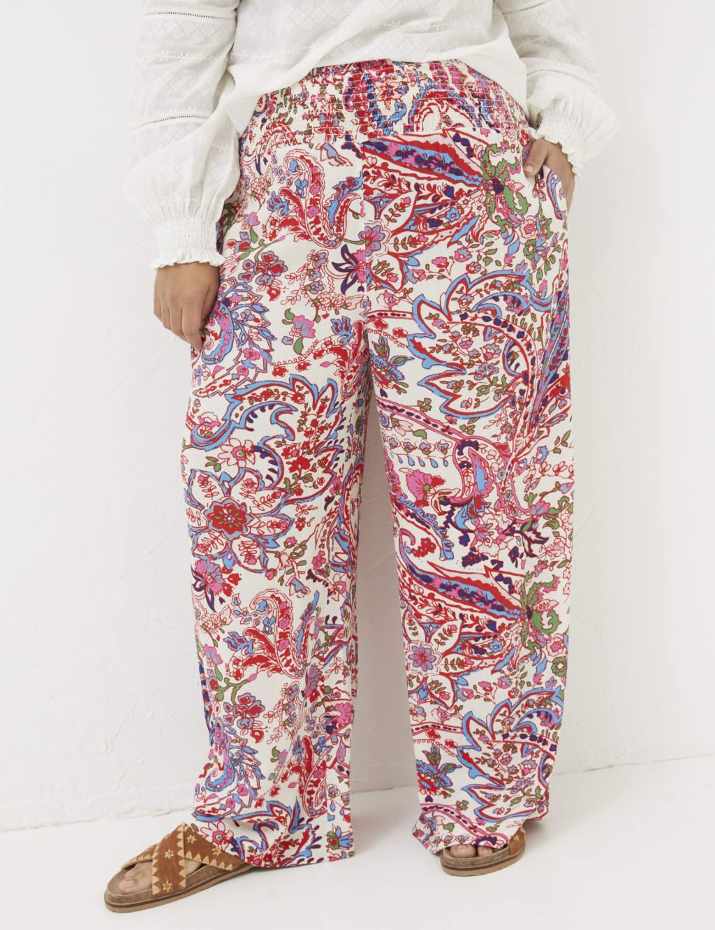 Fat face wide leg trousers online