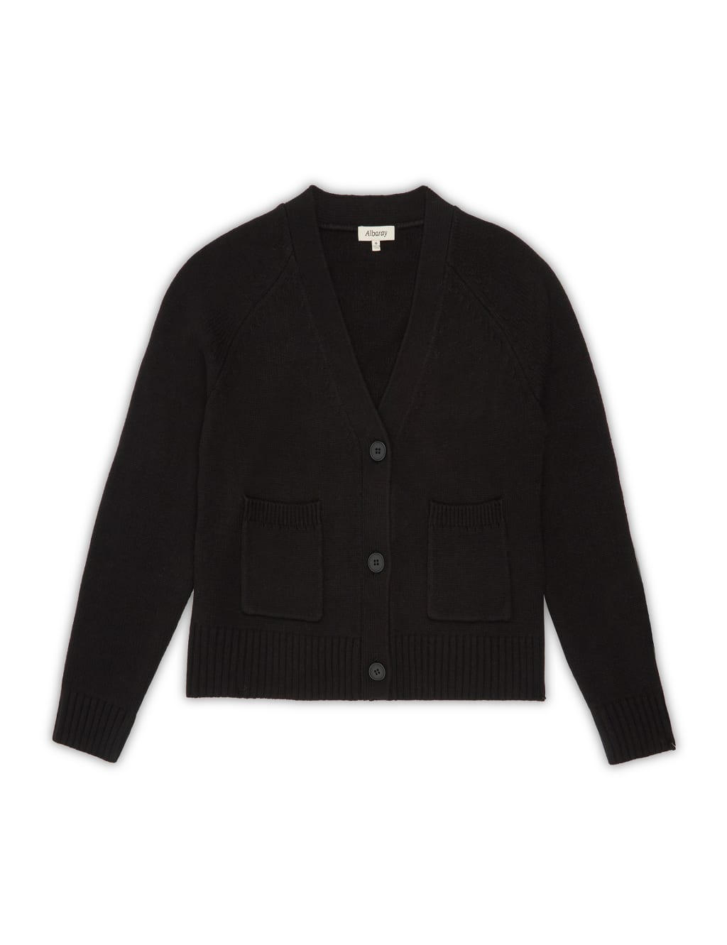 V-Neck Relaxed Cardigan with Wool 2 of 4