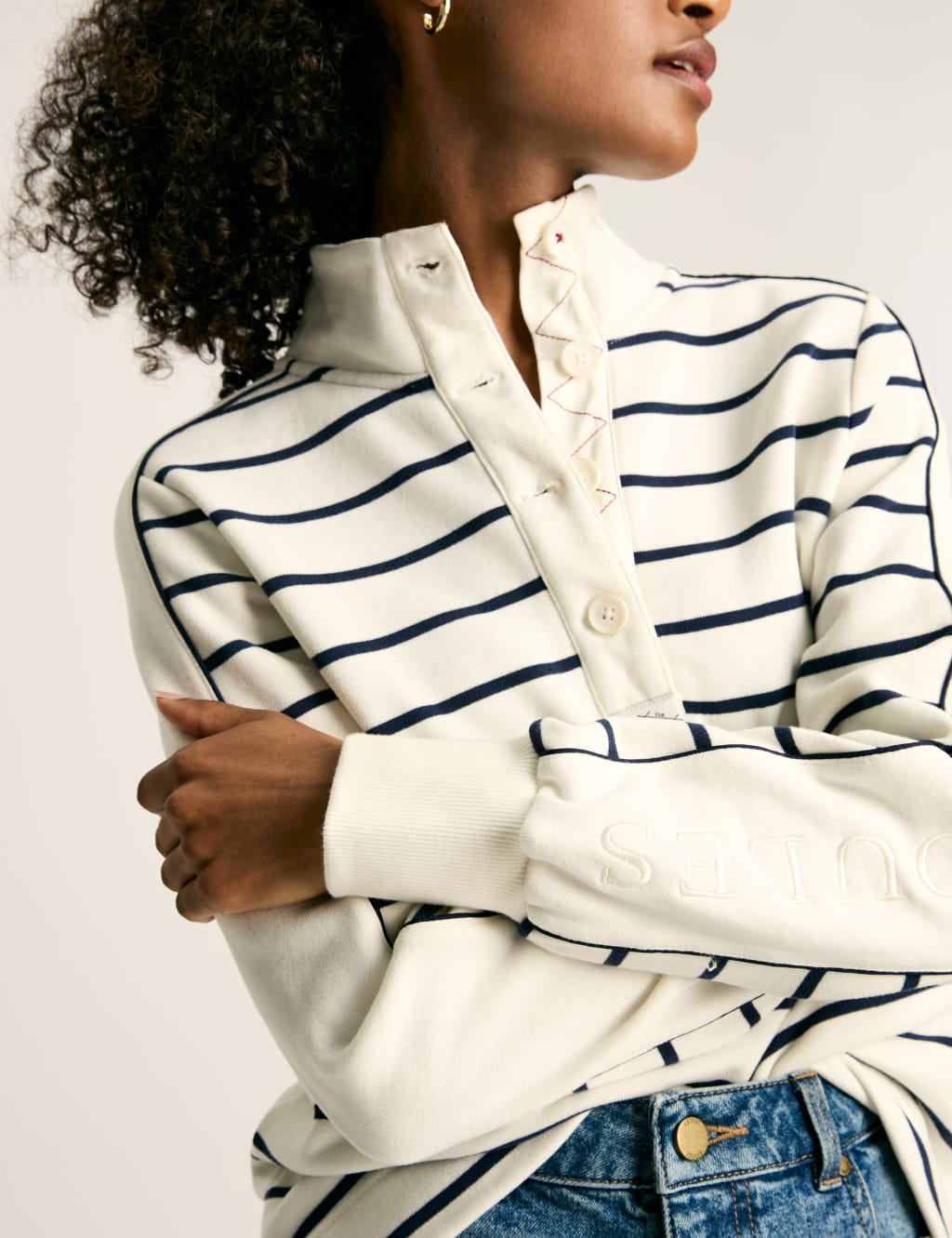 Pure Cotton Striped Sweatshirt 7 of 8