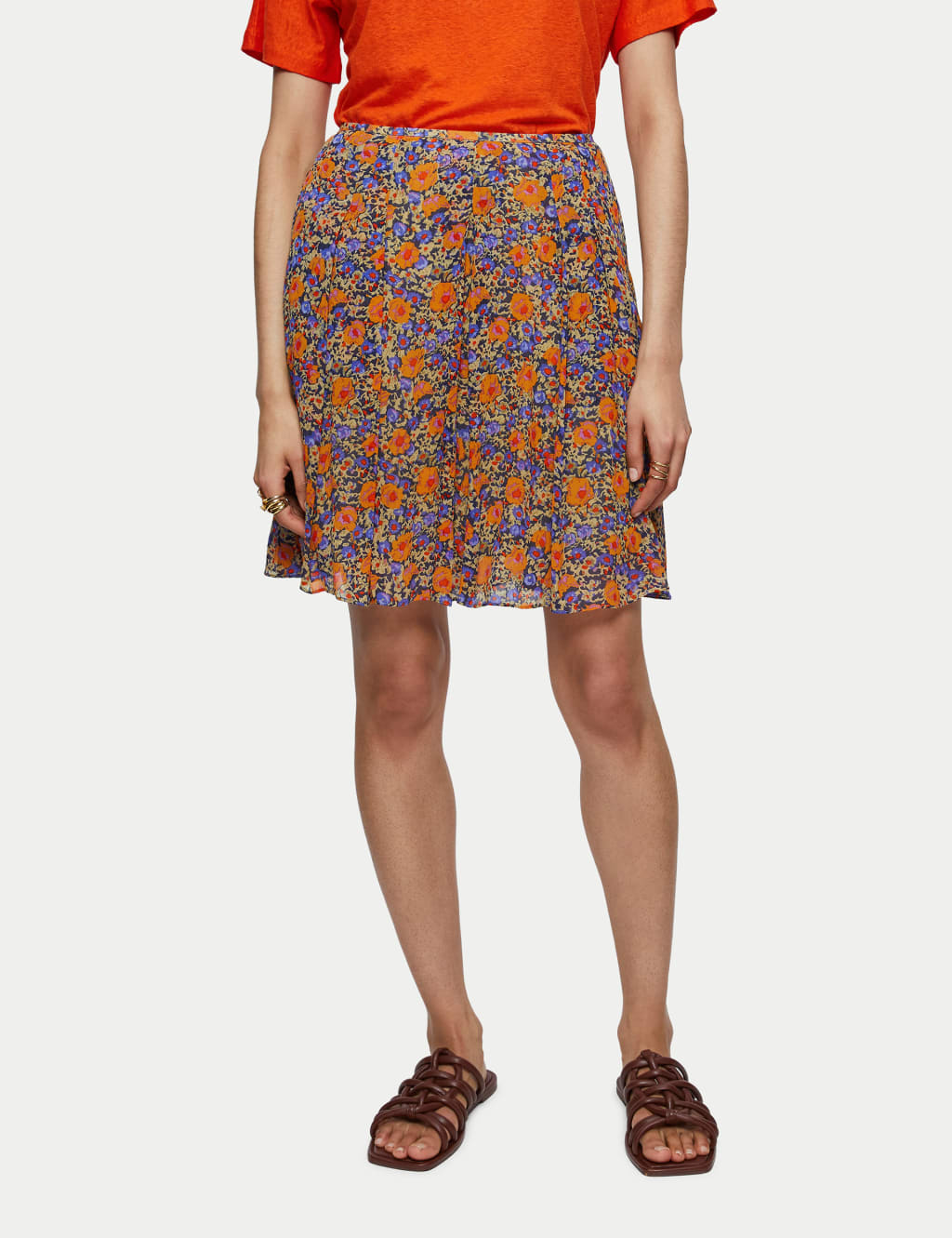 Jigsaw floral skirt clearance
