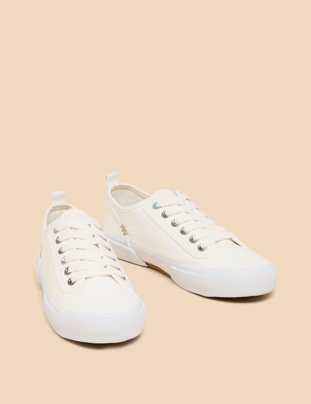 Canvas Lace Up Trainers