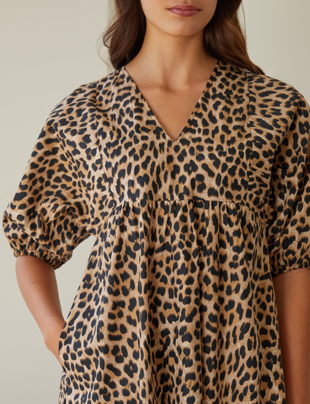 Leopard print blouse dress shop