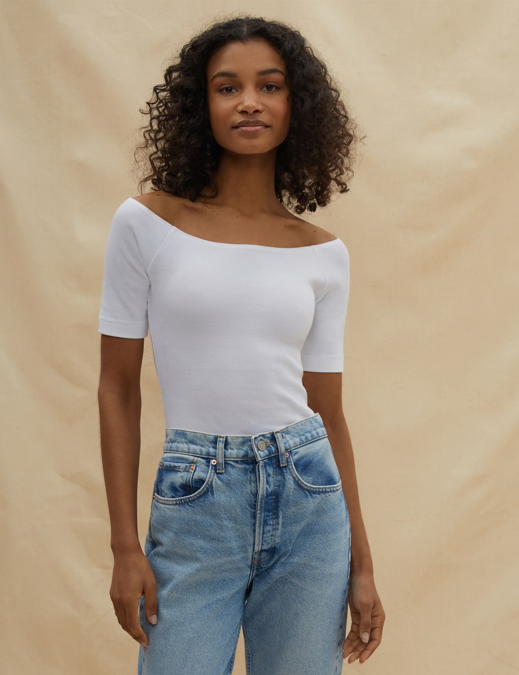Cotton Rich Off The Shoulder Top 1 of 4
