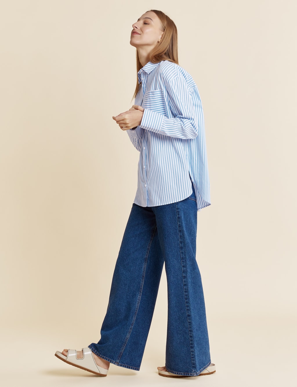 Cotton Striped Collared Shirt 5 of 5