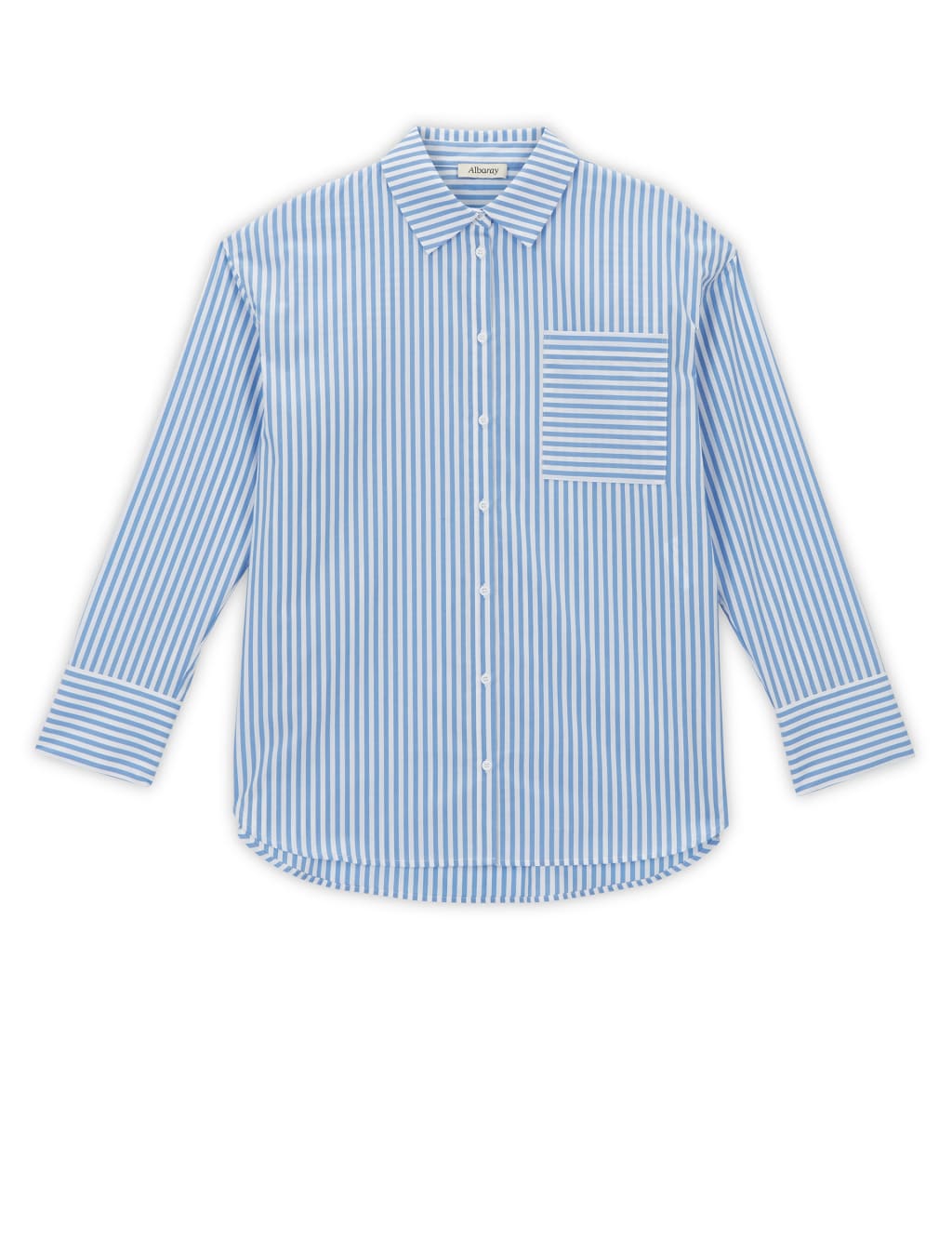 Cotton Striped Collared Shirt 2 of 5