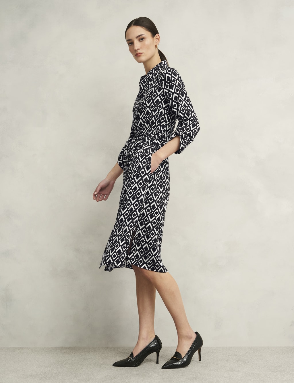 Cali Geometric Midi Shirt Dress 5 of 8